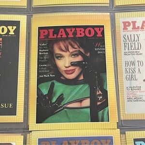 90s Vintage Playboy Chromium Cover Card Winter Issue Collectors 1995 #76